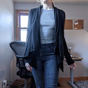 Merona Black Open Cardigan